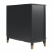 Kommode >Bendik< 2 Türen, 1 Boden, in Schwarz, MDF - 84x84x40cm (BxHxT)