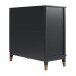 Kommode >Bendik< 2 Türen, 1 Boden, in Schwarz, MDF - 84x84x40cm (BxHxT)