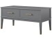Couchtisch >Bendik< 2 Schübe, aufklappbar, Grau - 106x51x52cm (BxHxT)