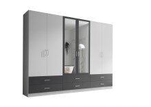 Drehtürenschrank >Janne< 6 Schübe, 6...