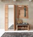 Garderoben-Set >Nature One< 3-teilig, soft-close, FSC Kernbuche teilmassiv - 179x201x40cm (B/H/T)