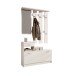 Garderoben-Set >Selene< in weiß - 100x190x25cm (BxHxT)