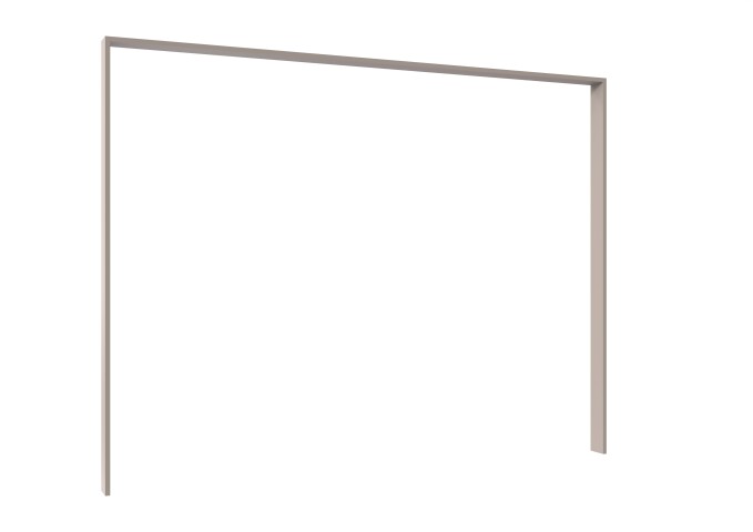 Passepartout >Taiga< für Kleiderschrank in Saharagrau - 273x213x12cm (BxHxT)