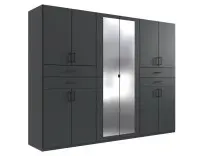 Drehtürenschrank >Taiga< 4 Schübe, 10...