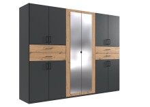 Drehtürenschrank >Taiga< 4 Schübe, 10...