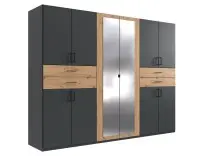Drehtürenschrank >Taiga< 4 Schübe, 10...