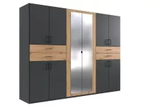 Drehtürenschrank >Taiga< 4 Schübe, 10...