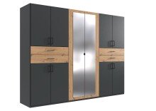 Drehtürenschrank >Taiga< 4 Schübe, 10...