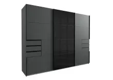 Schwebetürenschrank >Saigon< 6 Schubladen, in...