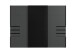 Schwebetürenschrank >Saigon< 6 Schubladen, in GRPAHIT + GLAS SCHWARZ - 270x208x64cm (BxHxT)