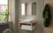 Waschtisch-Set >HAMBURG< inkl. Becken, 1 Schub, FSC, Weiß / Eiche Dekor - 92x61x49 (BxHxT)