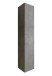 Hängeschrank >HAMBURG< 3 Böden, 1 Tür, in Beton-Optik - 26x138x26 (BxHxT)