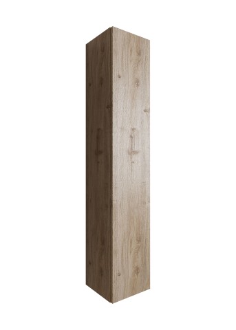 Hängeschrank >HAMBURG< 3 Böden, 1 Tür, FSC, in Eiche Cadiz Dekor - 26x138x26 (BxHxT)