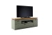 Lowboard >MONIZ< 2 Schübe, 1 Tür, Salbei grün / Eichenfarben Dekor - 156x57x44 (BxHxT)