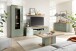Wandboard >MONIZ< in Eichenfarben Dekor, Melamin Nachbildung - 175x22x26 (BxHxT)