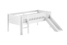 Kinderbett >Scott< Rollrost, Rutsche, 90x200cm,...