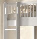 Etagenbett >Buche Massiv< Rollrost, 2x 90x200cm, Buche massiv weiß - 207,5x175,4x104,9cm (B/H/T)