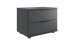 Nachtkommode >Tilburg< 2 Schubladen, in GRAPHIT - 52x40x38cm (BxHxT)