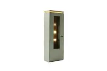 Vitrine >MONIZ< 1 Tür, LED, in Salbei...