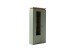 Stauraumvitrine >MONIZ< 2 Türen, LED, in Salbei grün / Eichenfarben Dekor - 88x197x38 (BxHxT)