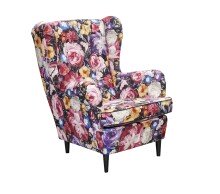 Ohrensessel >LAUREL< in Flower; rose - 78x102x98...