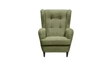 Ohrensessel >OSKAR< in olive - 78x102x98 (BxHxT)
