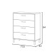 Kommode >ENZO< in Nodi Eiche/Artik Weiß - 78x94x40 (BxHxT)