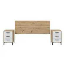 Bettrückwand >ENZO< in Nodi Eiche - 160x60x2,5...