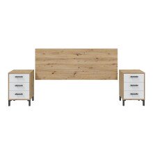 Bettrückwand >ENZO< in Nodi Eiche - 160x60x2,5...