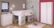 Jugendzimmer-Set >Pirouette 12< (3-teilig) in Weiss, mit drehbaren Elementen in Rosa oder Grau