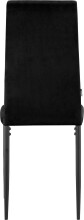 4-Fußstuhl >Maia< (2er-Set) in Schwarz, Samt/Metall - 42x98x53cm (BxHxT)
