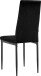 4-Fußstuhl >Maia< (2er-Set) in Schwarz, Samt/Metall - 42x98x53cm (BxHxT)