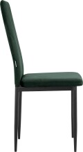 4-Fußstuhl >Maia< (2er-Set) in Grün, Samt/Metall - 42x98x53cm (BxHxT)
