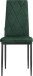 4-Fußstuhl >Maia< (2er-Set) in Grün, Samt/Metall - 42x98x53cm (BxHxT)