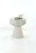 Beistelltisch >1166< in Creme, Eisen - 42x38cm (HxD)