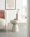 Beistelltisch >1166< in Creme, Eisen - 42x38cm (HxD)