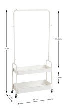 Kleiderständer >54399< auf Rollen, in...