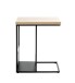 Beistelltisch >54459< in eiche, schwarz, MDF, Metall - 30x60x50cm (BxHxT)