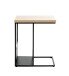Beistelltisch >54459< in eiche, schwarz, MDF, Metall - 30x60x50cm (BxHxT)