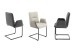 Freischwinger >DAX< (2er-Set) mit Armlehnen, in creme - 58x92x58 (BxHxT)