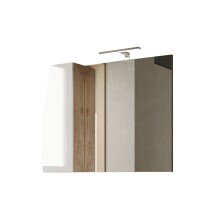 Badezimmerspiegelschrank >HAMBURG< in Weiß /...