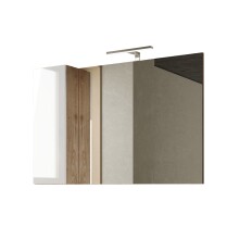Badezimmerspiegelschrank >HAMBURG< in Weiß /...