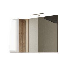 Badezimmerspiegelschrank >HAMBURG< in Weiß /...