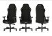 Gaming-Stuhl >DXRACER< in schwarz, Webstoff schwarz - 70x70cm (BxT)