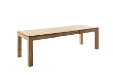 Kulissen-Esstisch >ETNA< ausziehbar Ast-/Balkeneiche Wildeiche geölt - 140/220x77x90 (BxHxT)