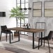 Tischplatte >TABLES< in Old- Wood Vintage Dekor - 180x3,8x90cm (BxHxT)