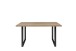 Esstisch >TABLES< in Sonoma Eiche Dekor, U-Metallfüße in Schwarz - 160x74,7x90cm (BxHxT)