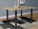 Esstisch >TABLES< in Sonoma Eiche Dekor, U-Metallfüße in Schwarz - 160x74,7x90cm (BxHxT)