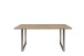 Esstisch >TABLES< Sonoma Eiche Dekor, U-Metallgestell rohstahl - 160x74,7x90cm (BxHxT)