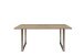 Esstisch >TABLES< Sonoma Eiche Dekor, U-Metallgestell rohstahl - 160x74,7x90cm (BxHxT)